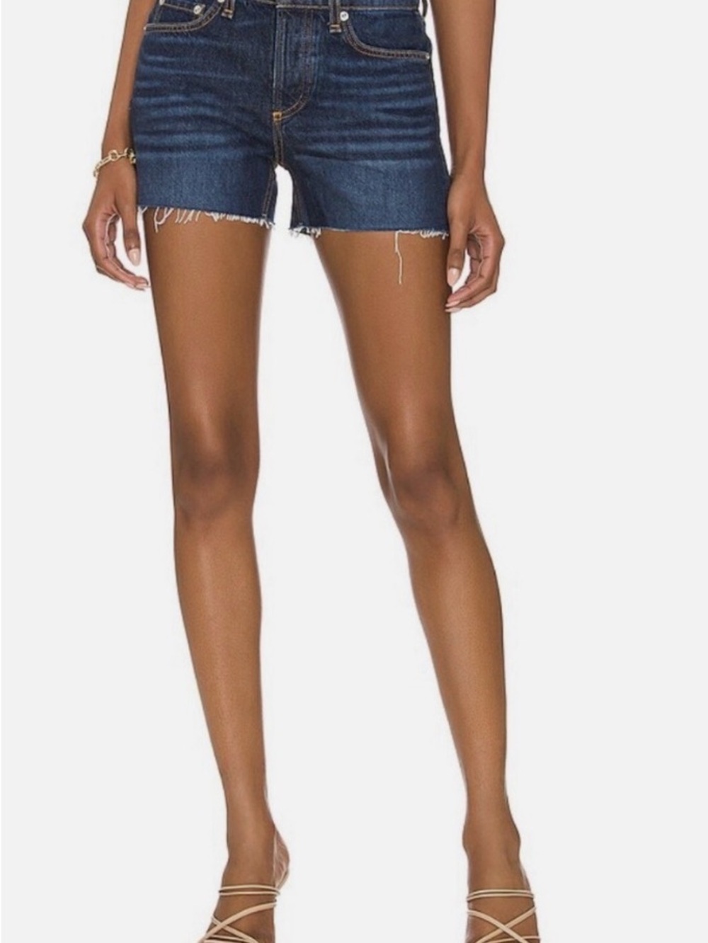 Rag & Bone Blue Cambria Low Rise Dre Cutoff Denim Shorts NWT Size 29